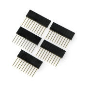 Female socket extended 1x10 raster 2,54mm for