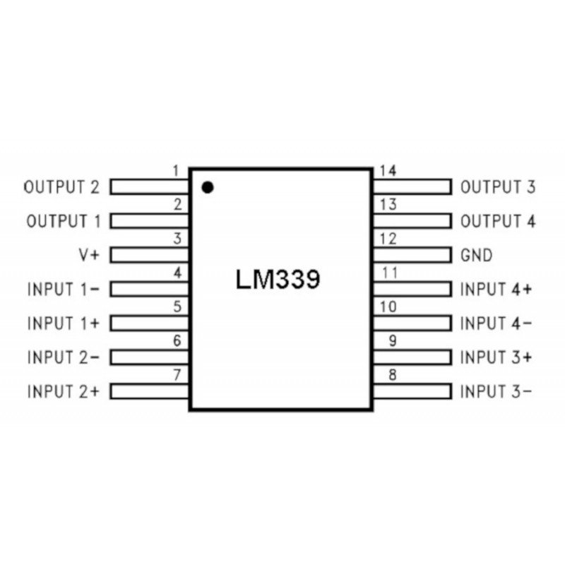 Komparator analogowy LM239 (SMD)