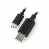 Cable USB A - USB C with On/Off switch black - 0.9m - zdjęcie 1