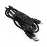 MicroUSB cable with On/Off switch black - 1m - zdjęcie 2