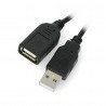 USB extender A - A with On/Off switch black - 0.5m - zdjęcie 1