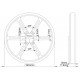 Pololu wheel 90x10mm - white Pololu wheel 90x10mm - white