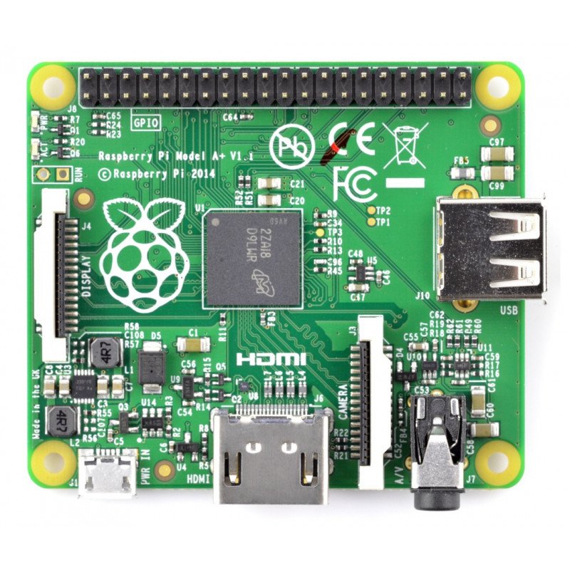 Raspberry Pi Model A+ 256MB RAM with memory card + system