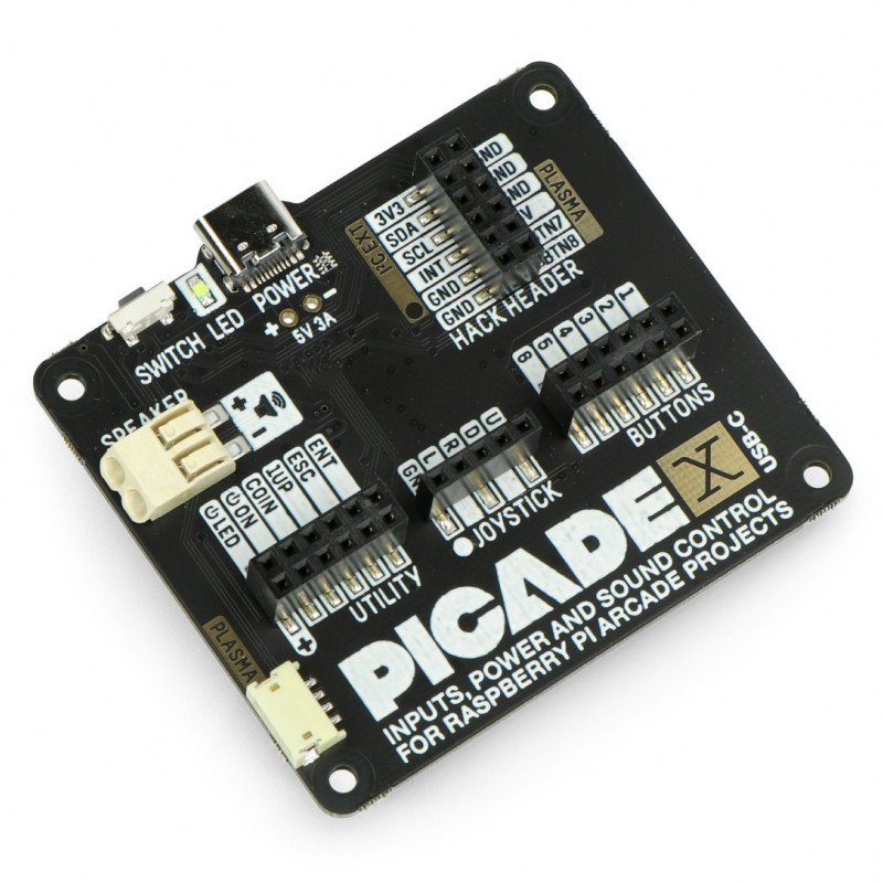 Picade Console - shield + accessories for Raspberry Pi 3B+/3B/2B/1B+/Zero