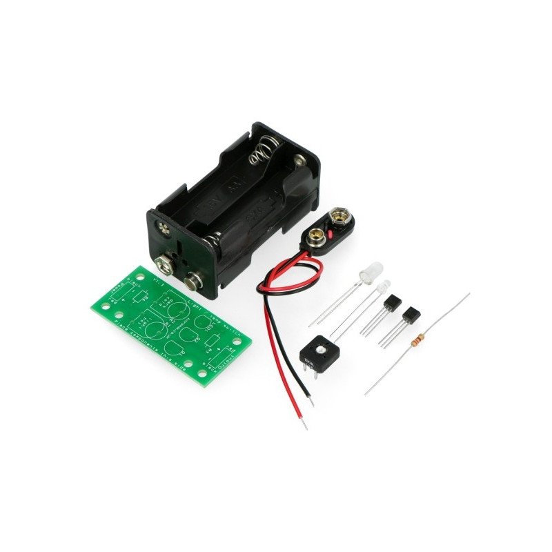 Twilight sensor construction kit with LED