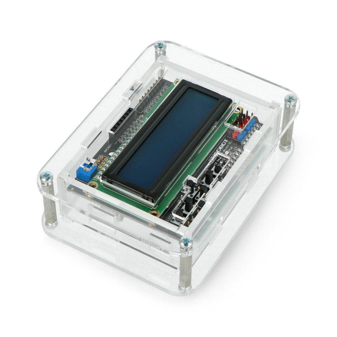 Transparent Coloured Arduino UNO Form Brick Build Case R3 Flux Workshop 