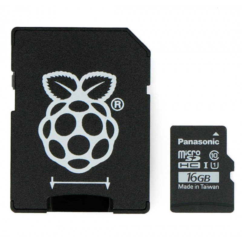Panasonic microSD memory card 16GB 40MB/s class 10 + Raspbian system for Raspberry Pi 4B/3B+/3B/2B/Zero