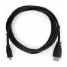 MicroHDMI cable - HDMI - original for Raspberry Pi 4 - 1m - black - zdjęcie 2