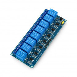 Relays module, 8 channels with opto-isolation  - 10A/250VAC contact...
