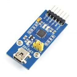 Converter USB-UART CP2102 - miniUSB port - Waveshare 8085