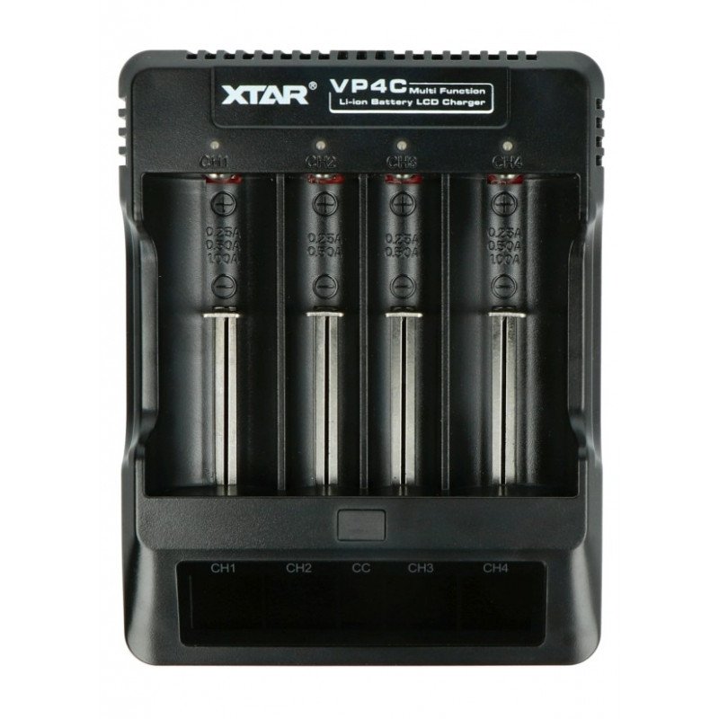 XTAR VP4 battery charger - 1-4pcs.