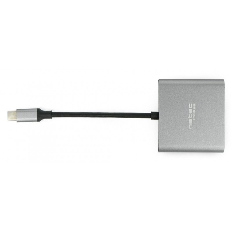 Hub - Multiport Natec Fowler Mini - USB-C PD HDMI - Grey