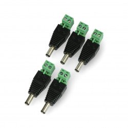 Plug DC φ5.5 x 2.5 mm with terminal connector