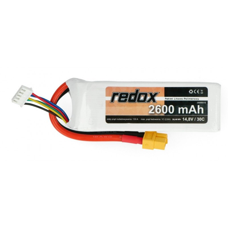 Li-Pol Redox 2600mAh 14.8V 30C XT-60 package