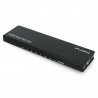 Lanberg HDMI Splitter - 8x HDMI 4K + power supply - black - zdjęcie 1