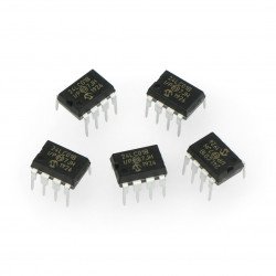 Pamięć EEPROM  1kb I2C 24LC01B-I/P - 5pcs.