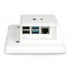 Case for Raspberry Pi 4B and touch screen " - white - zdjęcie 4