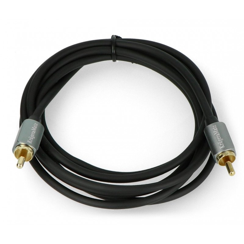 Kruger&Matz cable RCA - RCA black - 1.8m