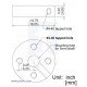 Aluminium 5mm mounting hub Aluminium 5mm mounting hub