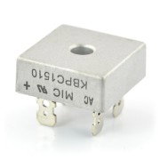 Rectifying bridge KBPC1510 - 15A / 1000V with connectors