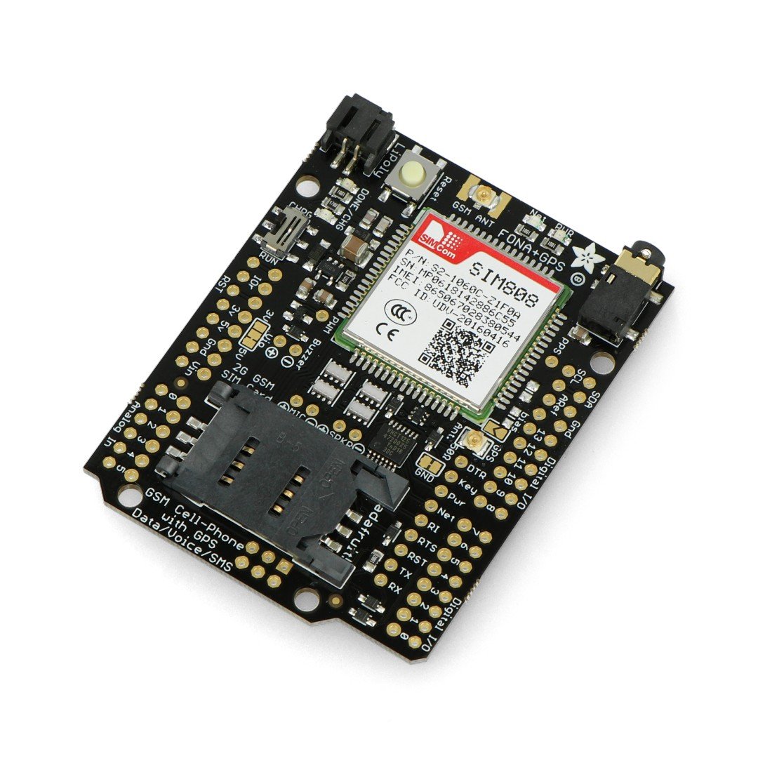 Adafruit FONA 808 Shield - GSM and GPS module for Arduino