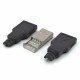USB plug type A - for plastic cable USB plug type A - for plastic cable