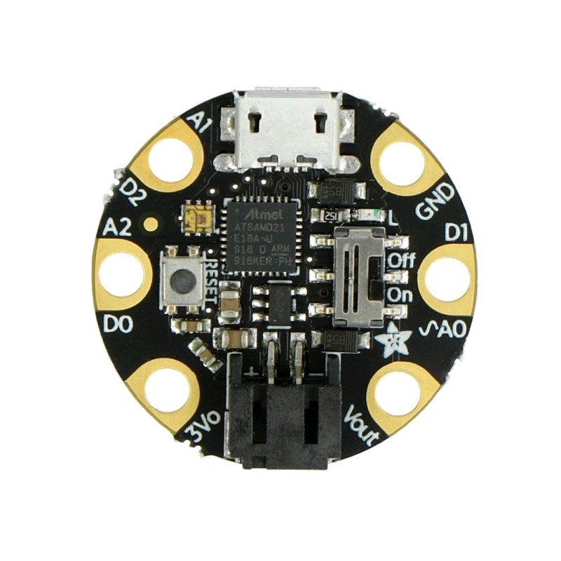 M0 Adafruit GEMMA - miniature platform with a 3.3 V microcontroller ATSAMD21E18