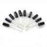 Electrolytic capacitor 220uF/25V 8x12mm 105C THT - 10pcs.