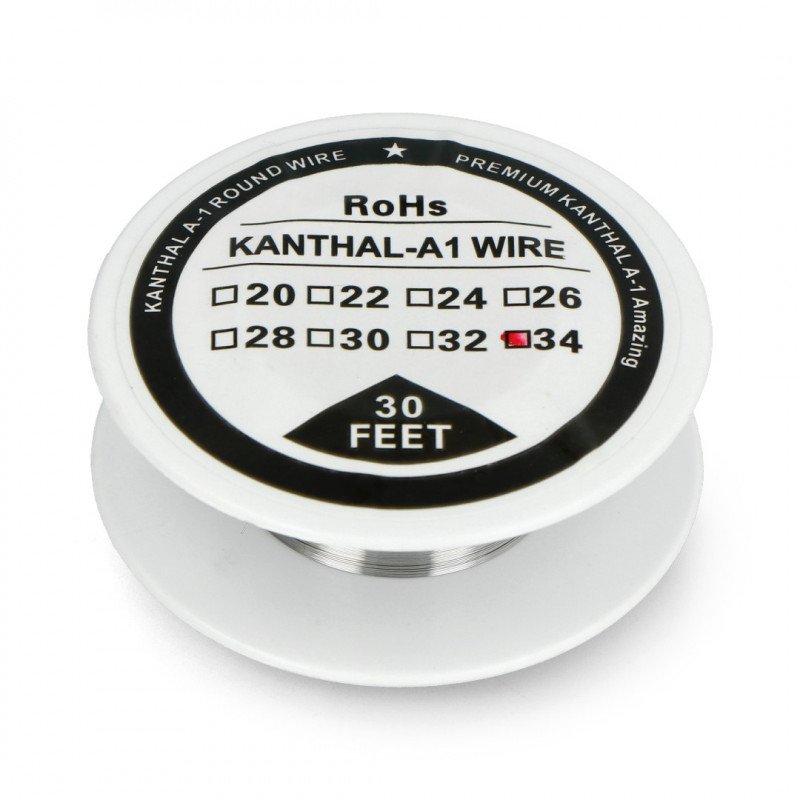Resistance wire Kanthal A1 0.16mm 56Ω/m - 9.1m