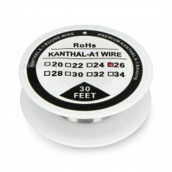 Resistance wire Kanthal A1 0.40mm 12Ω/m - 9.1m