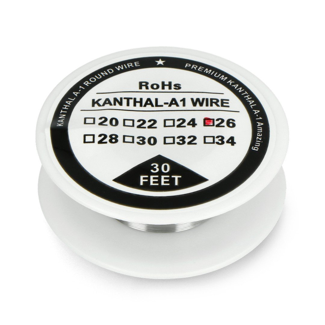 Resistance wire Kanthal A1 0.40mm 12Ω/m - 9.1m