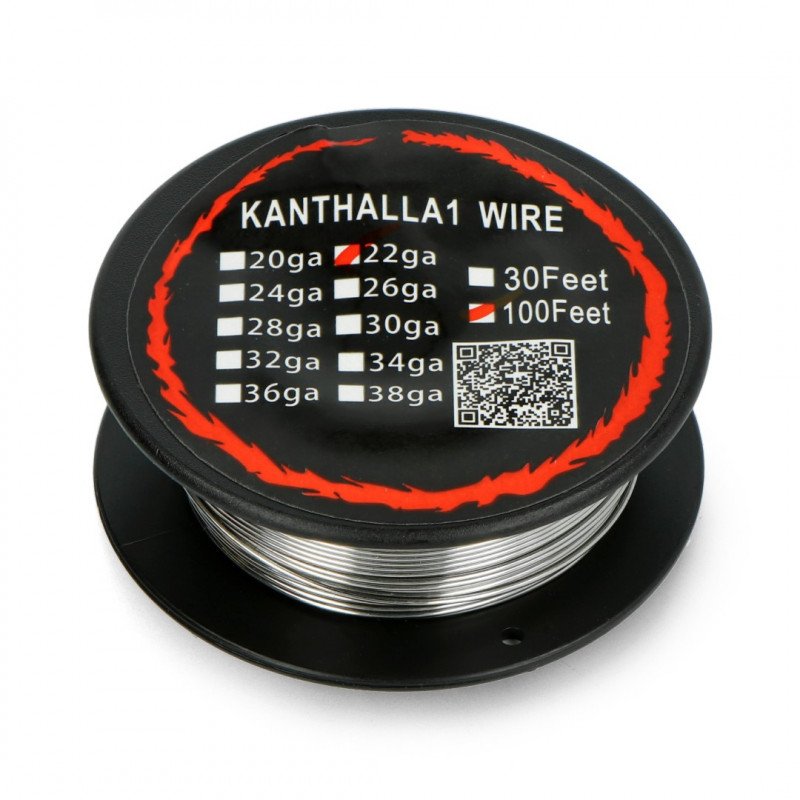 Ga naar beneden Onaangeroerd Berri Kanthal A1 resistance wire 0,64mm 4,9Ω/m - 30,5m Botland - Robotic Shop