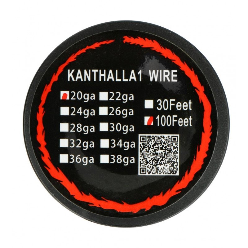 Resistance wire Kanthal A1 0.81mm 2.85Ω/m - 30.5m