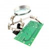 Mounting bracket with magnifying glass - third hand Mounting bracket with magnifying glass - third hand - zdjęcie 3