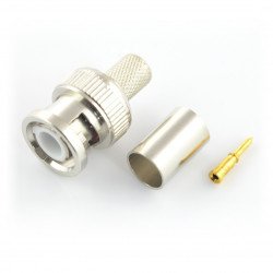 BNC connector crimped RG6U - 75Ω