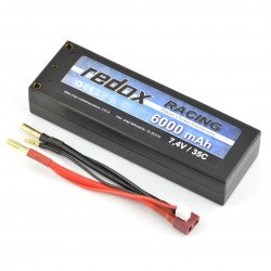 Redox RACING 6000 mAh 7,4V 35C Hardcase - car LiPo pack Redox RACING 6000 mAh 7,4V 35C Hardcase - car LiPo pack