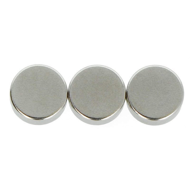 Round neodymium magnet N35/Ni - 10x4mm
