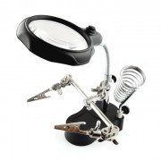 Helping hand - handle with magnifying glass and