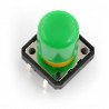 Tact Switch 12x12 mm z nasadką - długi zielony - zdjęcie 2