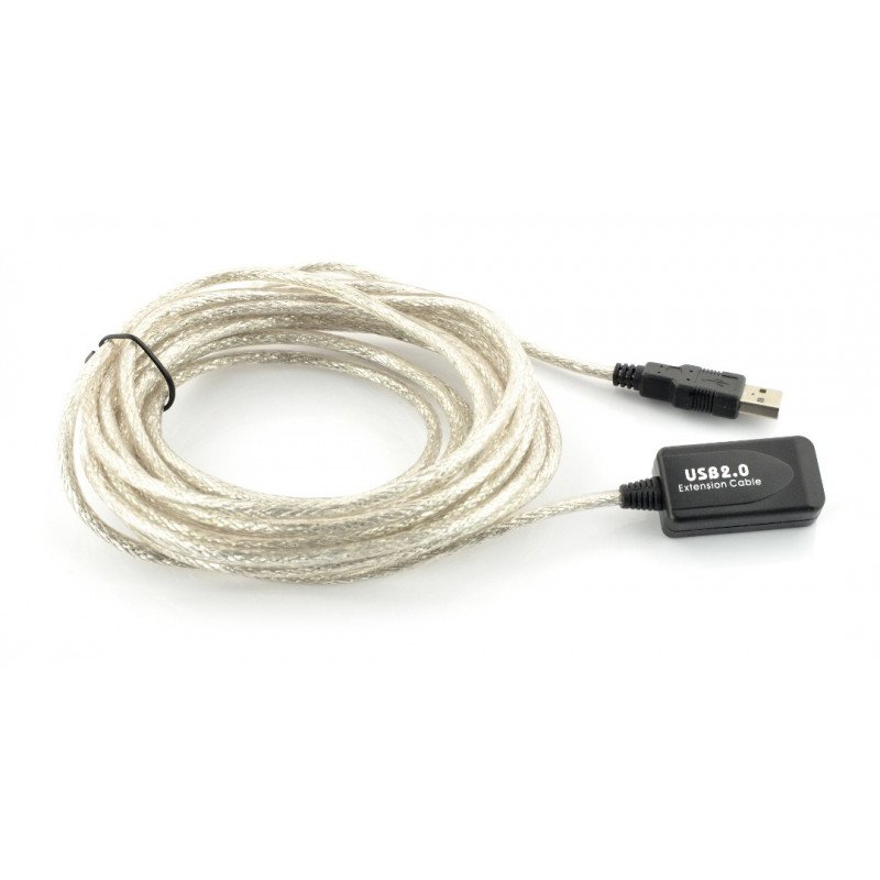 Kabel Aktywny USB 5m BLACK