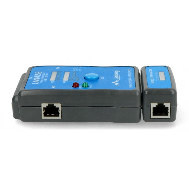 Cable tester RJ45/RJ11/RJ12/USB - Lanberg NT-0403