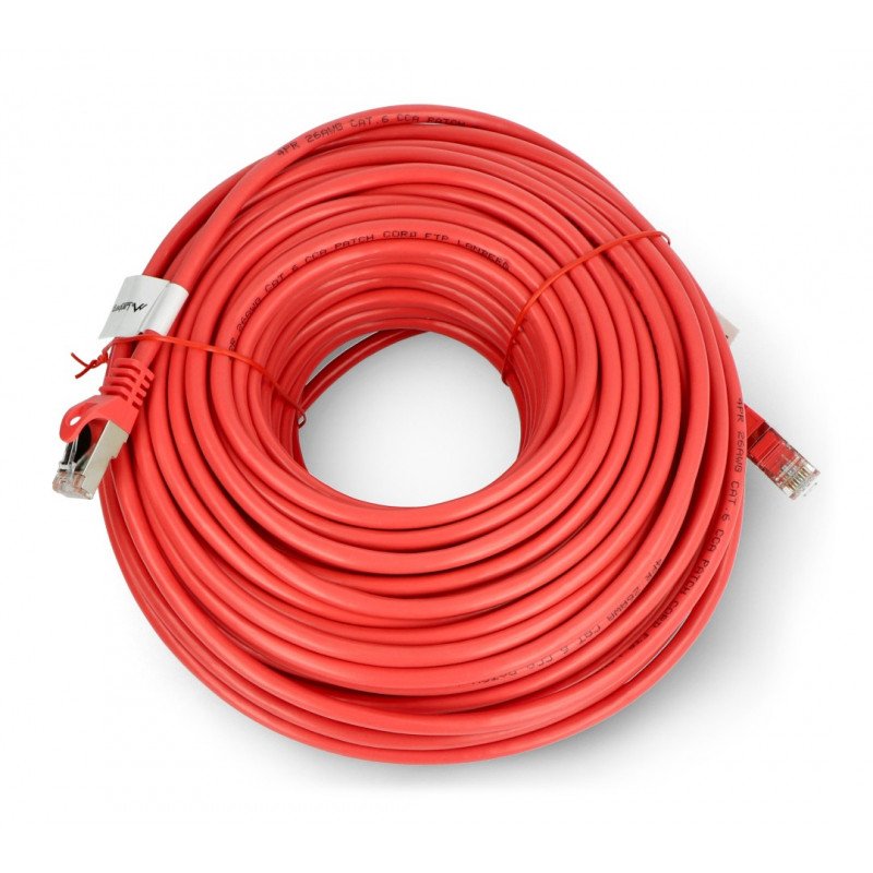 Lanberg Ethernet Patchcord FTP cat.6 30m - red