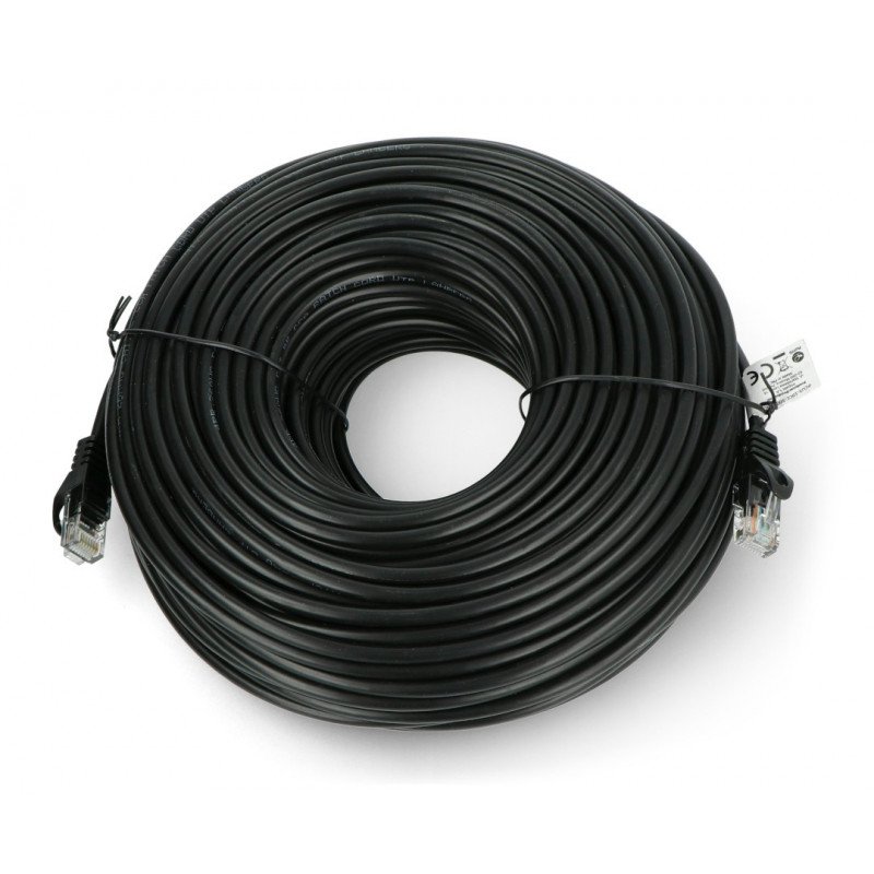 Lanberg Ethernet Patchcord UTP 5e 50m - black