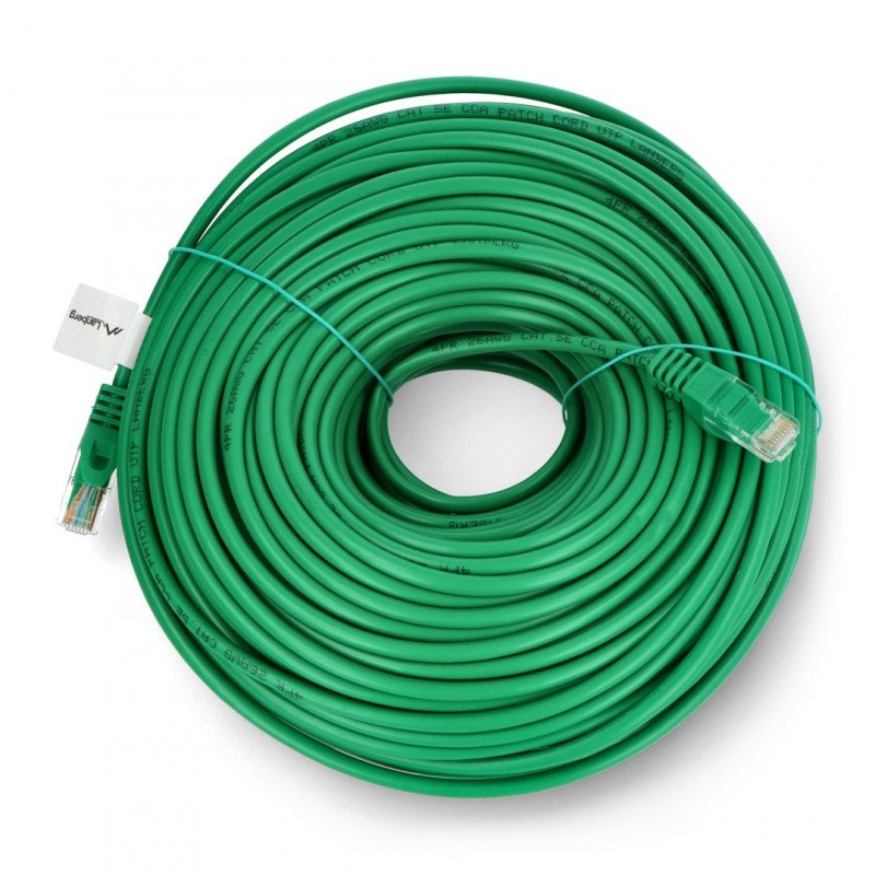 Lanberg Ethernet Patchcord UTP 5e 50m - green