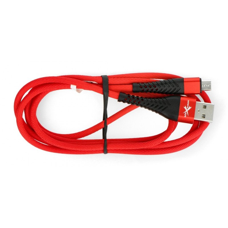 MicroUSB B - A eXtreme Spider - 1.5m - red