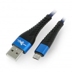 MicroUSB B - A eXtreme Spider - 1.5m - blue