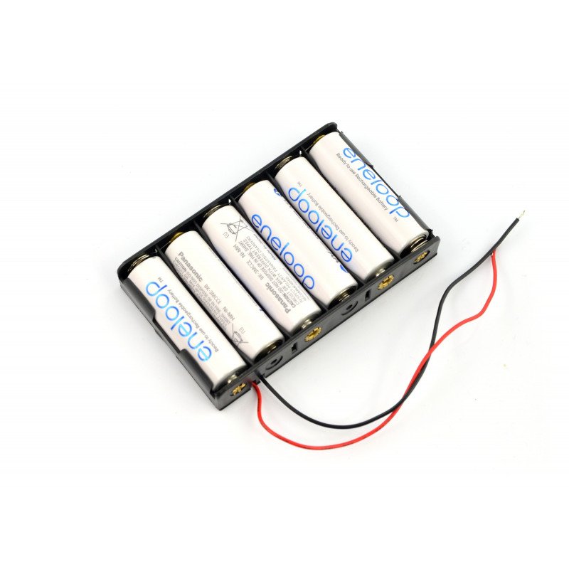 Basket for 6 AA (R6) type batteries
