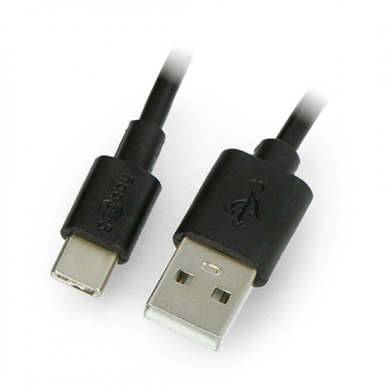 Goobay cable USB A 2.0 - USB C black - 1m