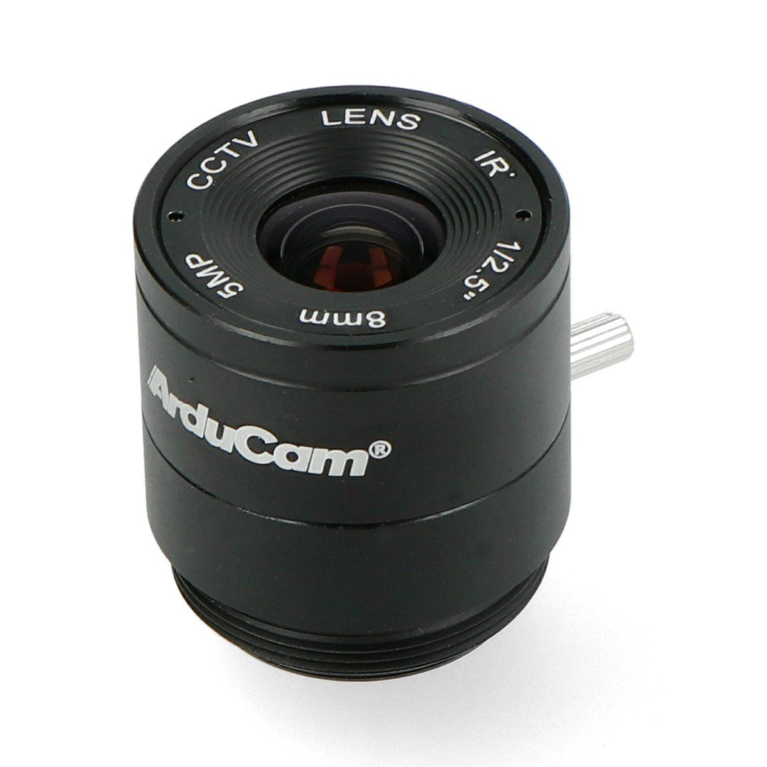 CS Mount 8mm lens with manual focus - for Raspberry Pi camera - Arducam LN038