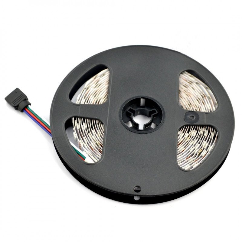 Strip LED SMD5050 IP44 14,4W, 60 LED/m, 10mm, RGB - 5m